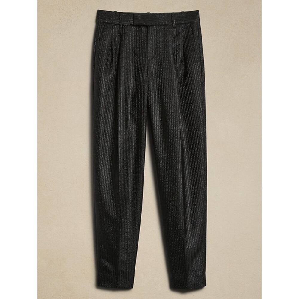 NWT Banana Republic Women’s Luci Slim Lurex Pinstripe Pants 6R Office Career